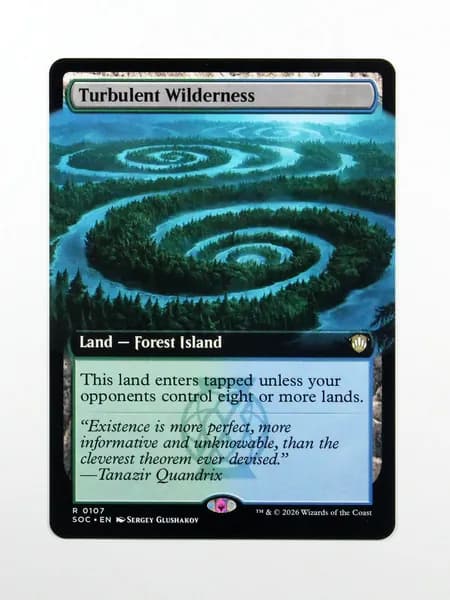 Голографическая (Holo) прокси-карта TCG/MTG Proxy: Turbulent Wilderness #107