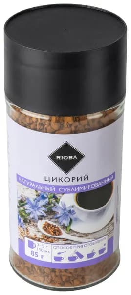 RIOBA Цикорий натуральный сублимированный растворимый, 85 г