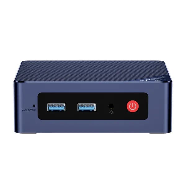 Beelink Мини-ПК (Intel N150, RAM 16 ГБ, SSD 500 ГБ, Intel UHD Graphics, Windows 11 Pro), темно-синий