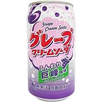 Крем-сода с виноградным вкусом Томинага Tominaga Grape Cream Soda, Япония, 350мл