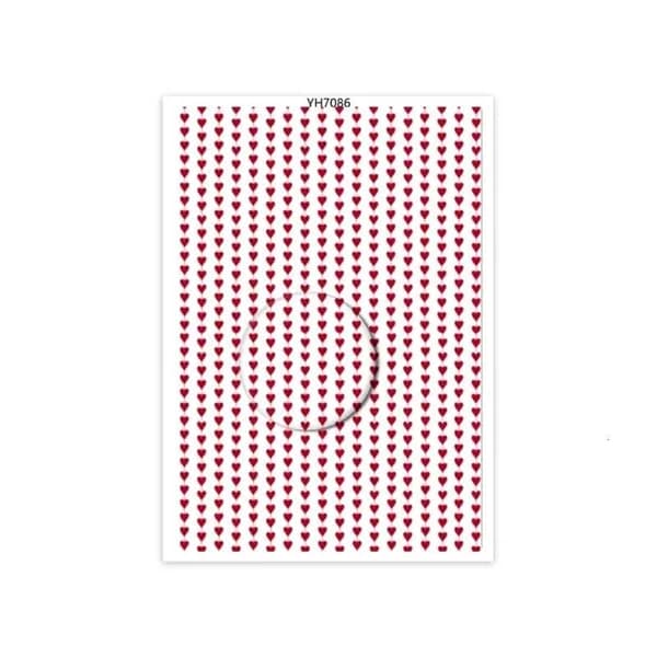 Переводочная бумага Сердце любви для сережек, - YH7086