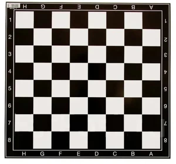 Доска для шахмат, складная, картон 37х35 см (5 шт)