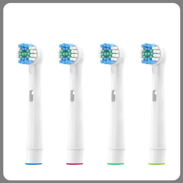 4 насадки для электрической зубной щётки, совместимые с Oral B Braun, для чувствительных дёсен