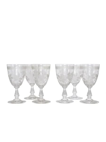 Антикварные хрустальные бокалы. BACCARAT, рубеж 19-20 вв.