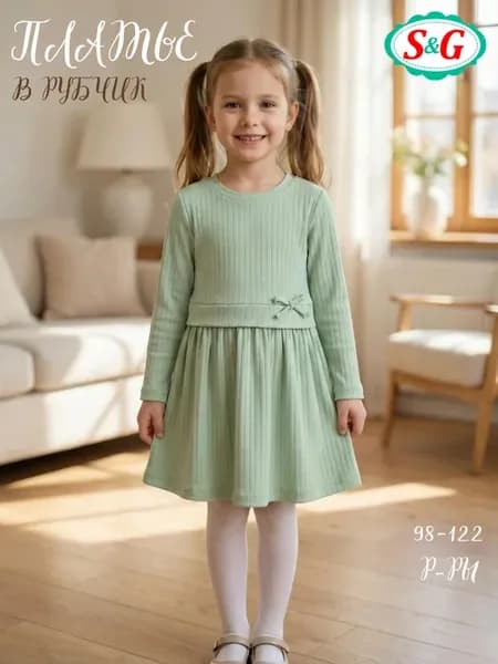 Платье с длинным рукавом детское