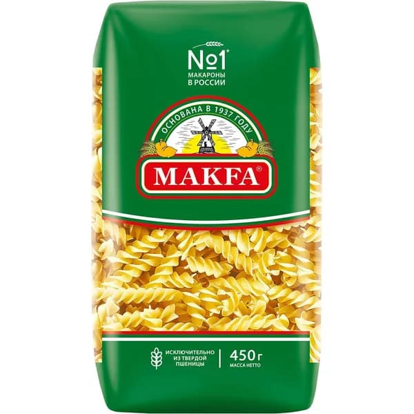 Макаронные изделия Makfa Спирали 450 г