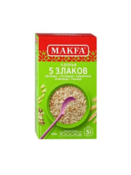 Хлопья Макфа 5 Злаков, 400гр