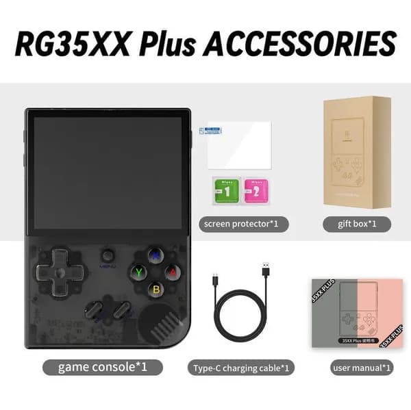 ANBERNIC RG35XX PLUS Встроенная 64G TF 5000 + классическая игра с поддержкой HDMI телевизор портативные детские подарки