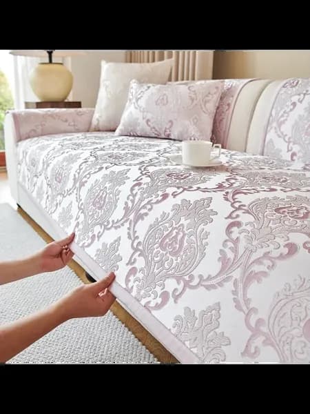 Жаккардовый чехол для дивана из полиэстера 70x70cm 1pcs, Роз
