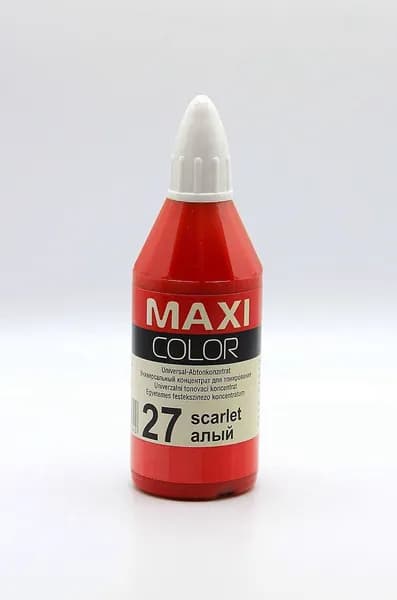 Колер Maxi-color, Универсальный концентрат для тонирования №27 Scarlet (алый) 40 мл