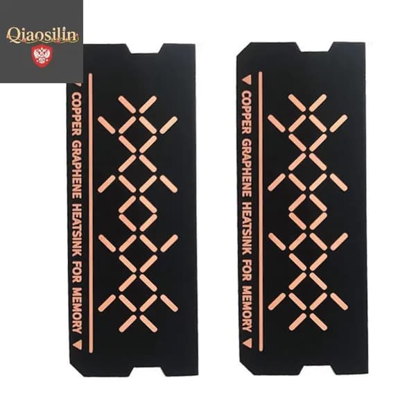 Охлаждающая накладка для ОЗУ DDR5/DDR4/DDR3, графен + медь, толщина 0,2 мм