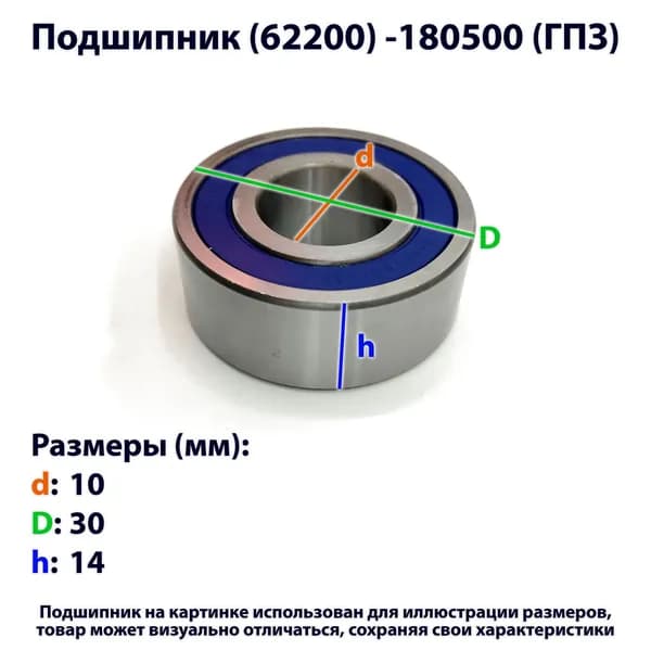 подшипник (62200) -180500 (ГПЗ)