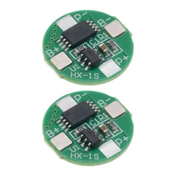 Плата защиты и зарядки для 14500 (3.7V) аккумулятора (1S), 2 шт.