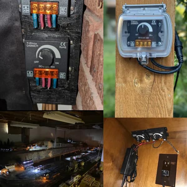 Регулятор яркости LED-ленты, 12 24 В постоянного тока, 30 А, с ручным поворотным управлением