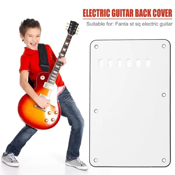 Задняя крышка для электрогитары Fender ST SQ, белая, ПВХ, 144 92 мм