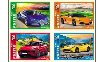 Пазл 12 эл. Крутые автомобили