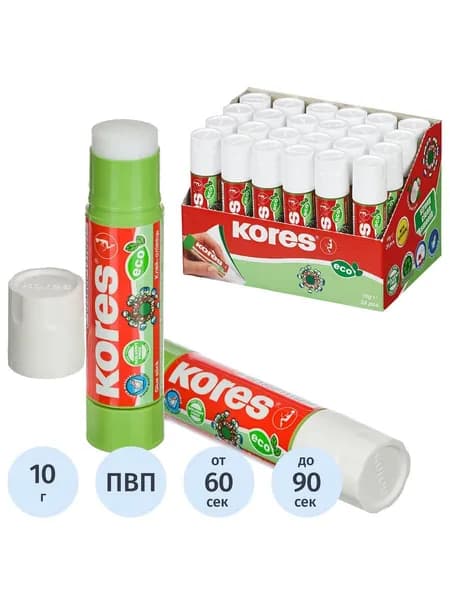 Клей-карандаш 10 г Kores Glue-eco