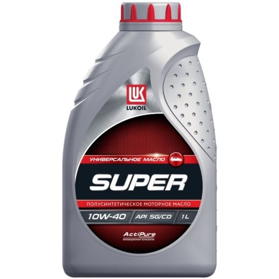 ЛУКОЙЛ (LUKOIL) СУПЕР 10W-40 Масло моторное, Полусинтетическое, 1 л