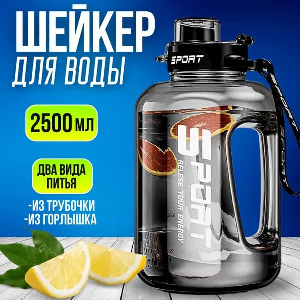 Шейкер спортивный, 2500 мл