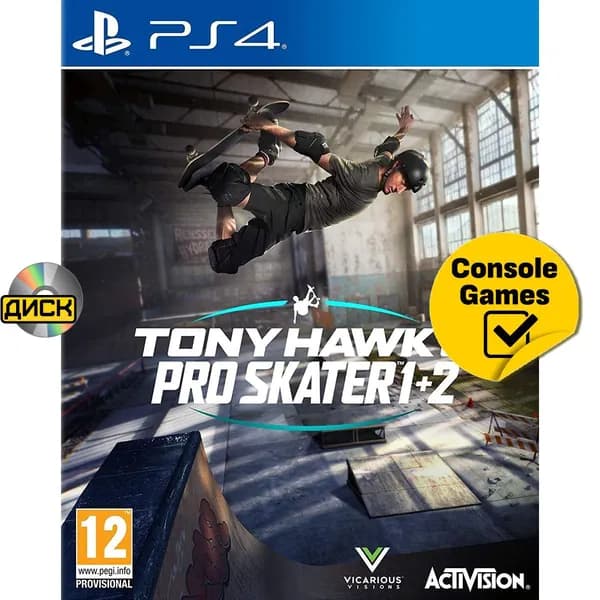 Игра PS4 Tony Hawk's Pro Skater 1+2 (PlayStation 4, Английская версия)
