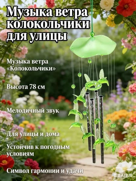 Ветряные колокольчики трубки, музыка ветра
