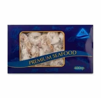 Креветки c хвостом очищенные, свеже-мороженные глазурь 7%, Seafood Line, 400 г