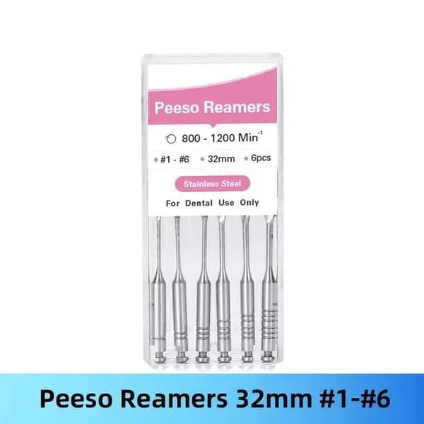 Peeso Reamers (ларго), 32мм, размер 1-6, дрильборы машинные, сталь, 6шт.