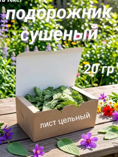Подорожник сушен. 20 гр