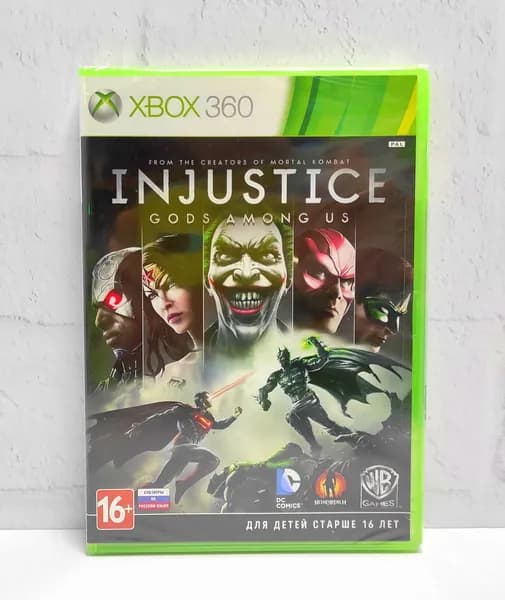 Injustice Gods Among Us Русские Субтитры Видеоигра на диске Xbox 360. Товар уцененный