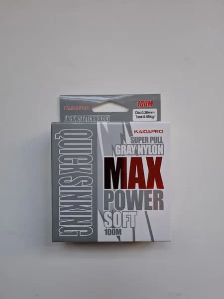 Леска KAIDA PRO MAX POWER Soft 100м 0,30мм 8,58кг GRAY NL208-30