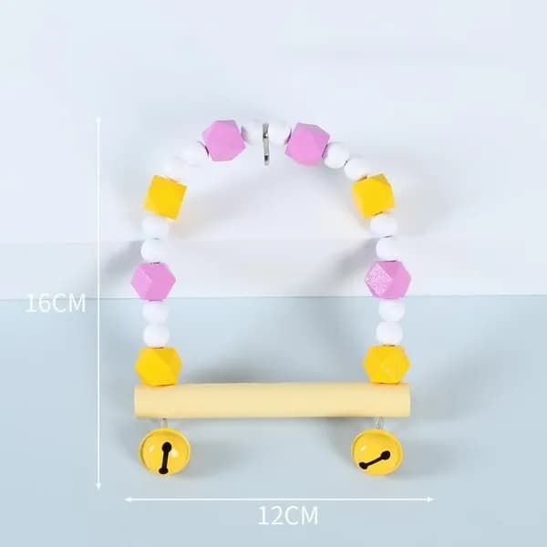 Игрушка-качели с птичьим кольцом