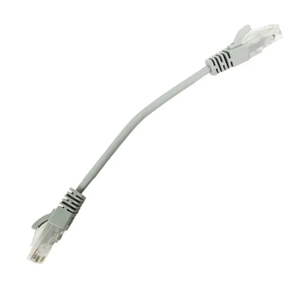 Шнур комм., кат. 5е, неэкр., U/UTP, RJ45/RJ45, 100 МГц LSZH, AWG24 0.15м, серый