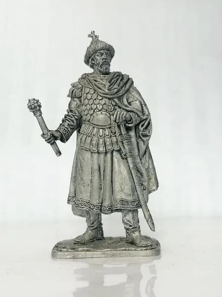 Князь Владимир Мономах (1053-1125гг.), оловянный солдатик 54 мм