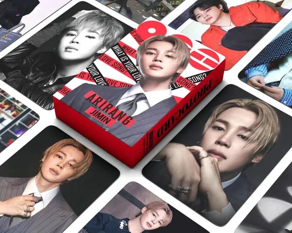 KPOP 127pcs/box Bangtan Boys SOLO JIMIN голографические фотокарточки ARIRANG KPOP лазерные LOMO карты