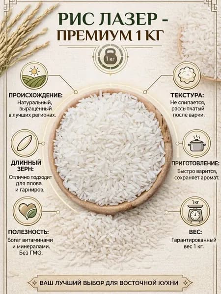 Рис для плова, 1кг