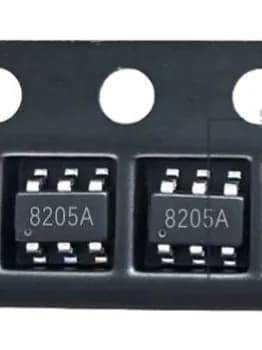 10 шт FS8205A SOT23-6, надписи: 8205A, Микросхема защиты литиевой батареи SMD
