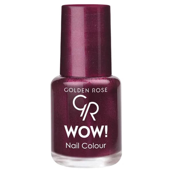 Golden Rose Лак для ногтей WOW, тон 055 бордовый перламутр