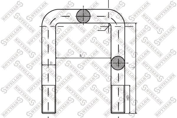 Стремянка 102xM20x2.5x260-П VOLVO FH12, 16, FM9, 10, 12