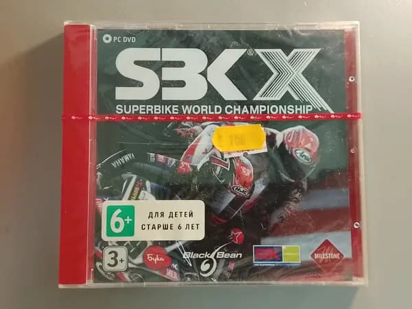 Диск с винтажной игрой для слабого ПК Sbk X Superbike World Championship (PC, Русские субтитры)