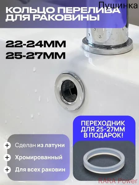 Кольцо перелива для раковины