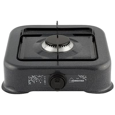 Плита газовая Homestar HS-1201 настольная одноконфорочная, 54 003698, черный