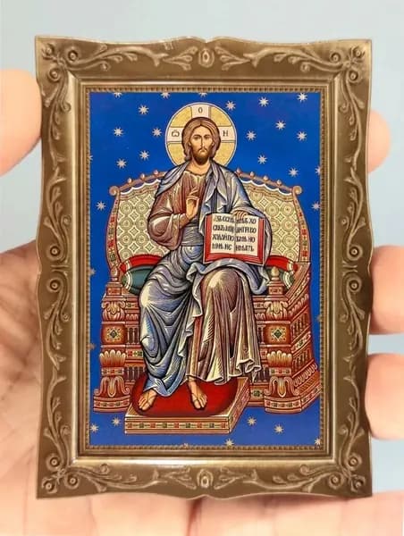 Икона Магнит в Раме " Господь Вседержитель "