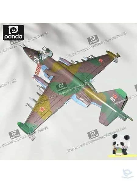 1:33, штурмовик Су-25, бумажная модель, белорусская живопись, модель военного самолета
