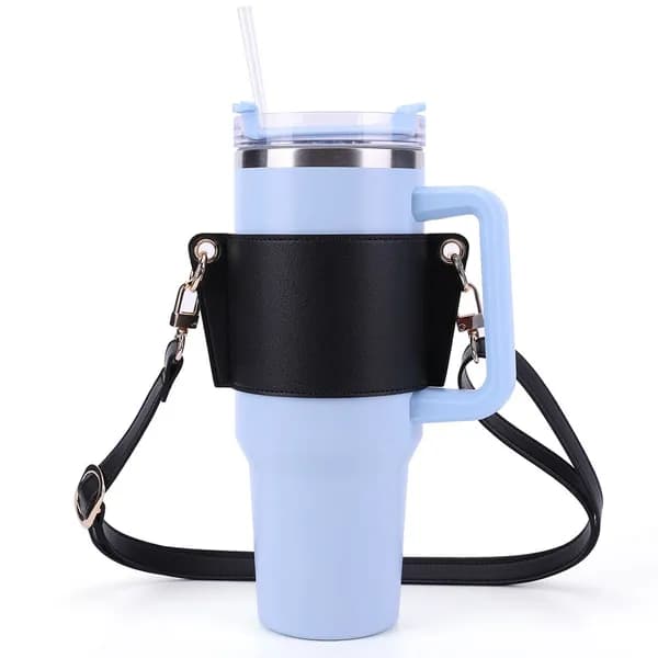 Чехол для бутылки Stanley 30/40 oz из искусственной кожи с регулируемым ремнём