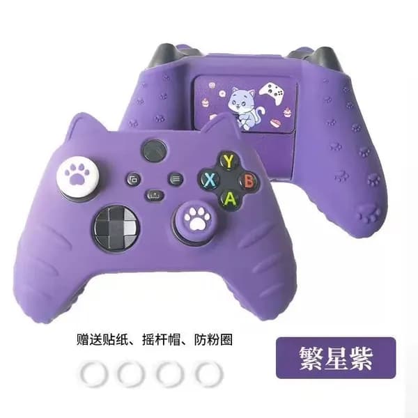 XBOX кожух для контроллера с лапками кота, изготовлен из силикона, совместим с контроллером Xbox Series X/S