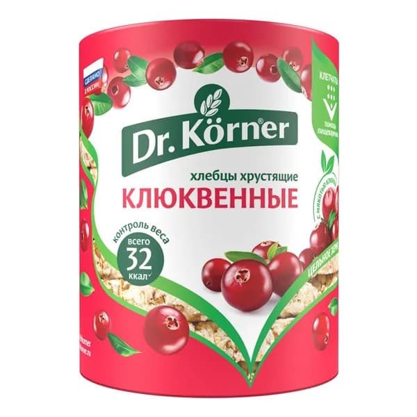 Хлебцы Dr. Korner Клюквенные, 100 г