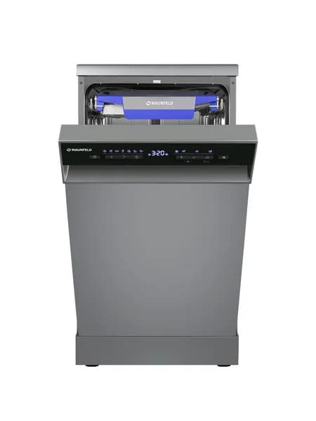 MAUNFELD MWF45331S Посудомоечная машина, 45 см, серый металлик