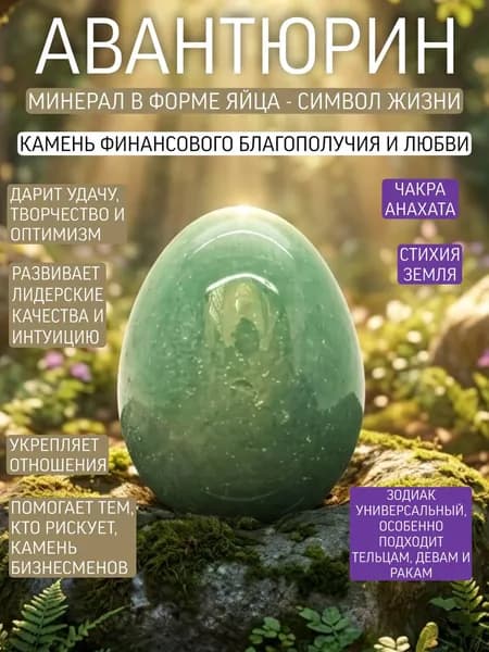 Авантюрин натуральный камень кристалл оберег