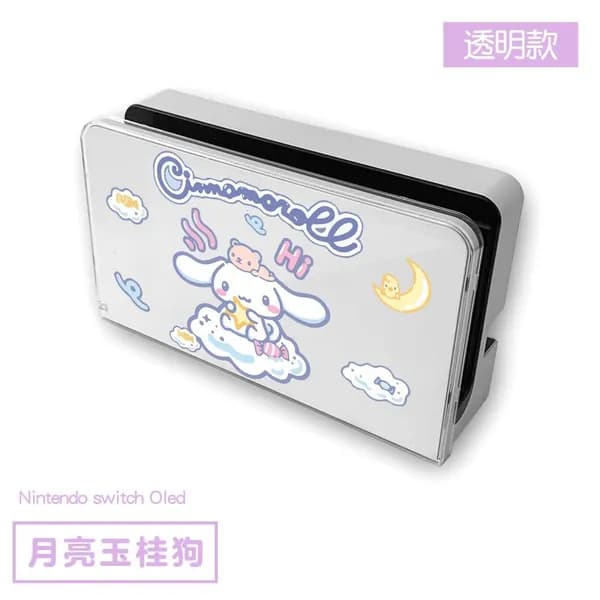 Прозрачный жесткий чехол Switch Cinnamoroll Pochacco OLED док-станция коробка для игровых карт