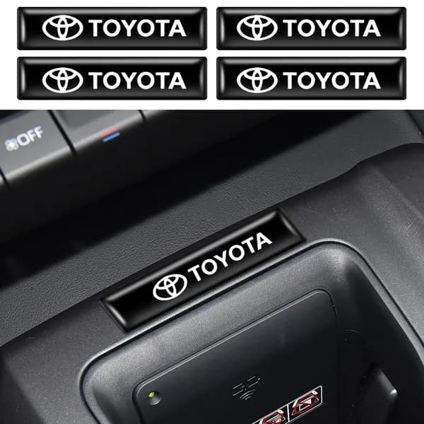 4 наклейки с эпоксидными наклейками для автомобилей Toyota
